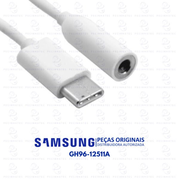 Adaptador USB‑C para Jack 3.5 mm Original Samsung Galaxy Tab S5e – GH96‑12511A - Imagem 3