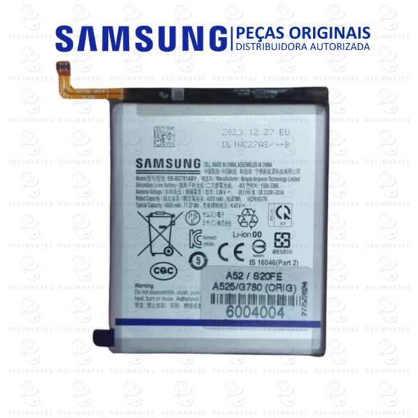 Bateria Original Samsung Galaxy A52 (A525) / S20 FE (G780) – GH82‑24205A